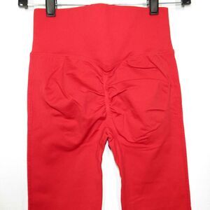 Halara Seamless Flow Red Scrunch Butt Lifting Side Rib High Waist Leggings Small